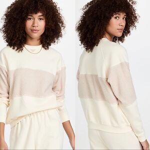 DONNI. WOMEN'S ECO-FLEECE SHERPA TRI-CREW size Small